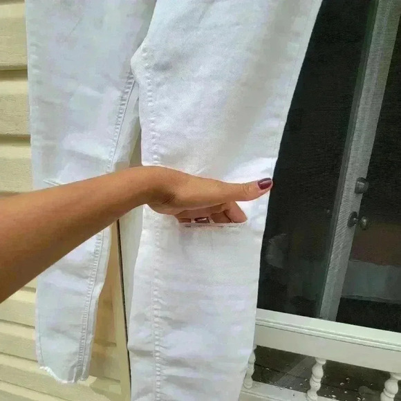 BRAND NEW Women's WILD FABLE WHITE Skinny JEANS HIGH RISE SIZE 2 Stretchy - Picture 4 of 10